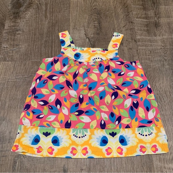 Hanna Andersson Colorful Leaf Print Tank Dress - Picture 3 of 6